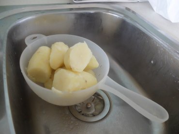 Stuffed potatoes and ham-5